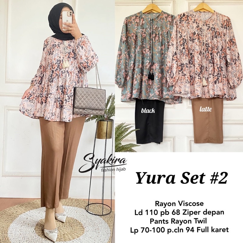 YURA SET#2 / SETELAN CELANA WANITA / ORI BY SYAKIRA