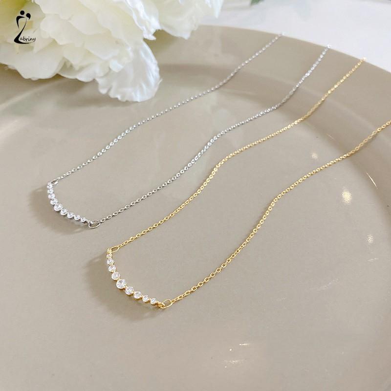 Kalung Desain Smiley Bulan Sabit Untuk Wanita
