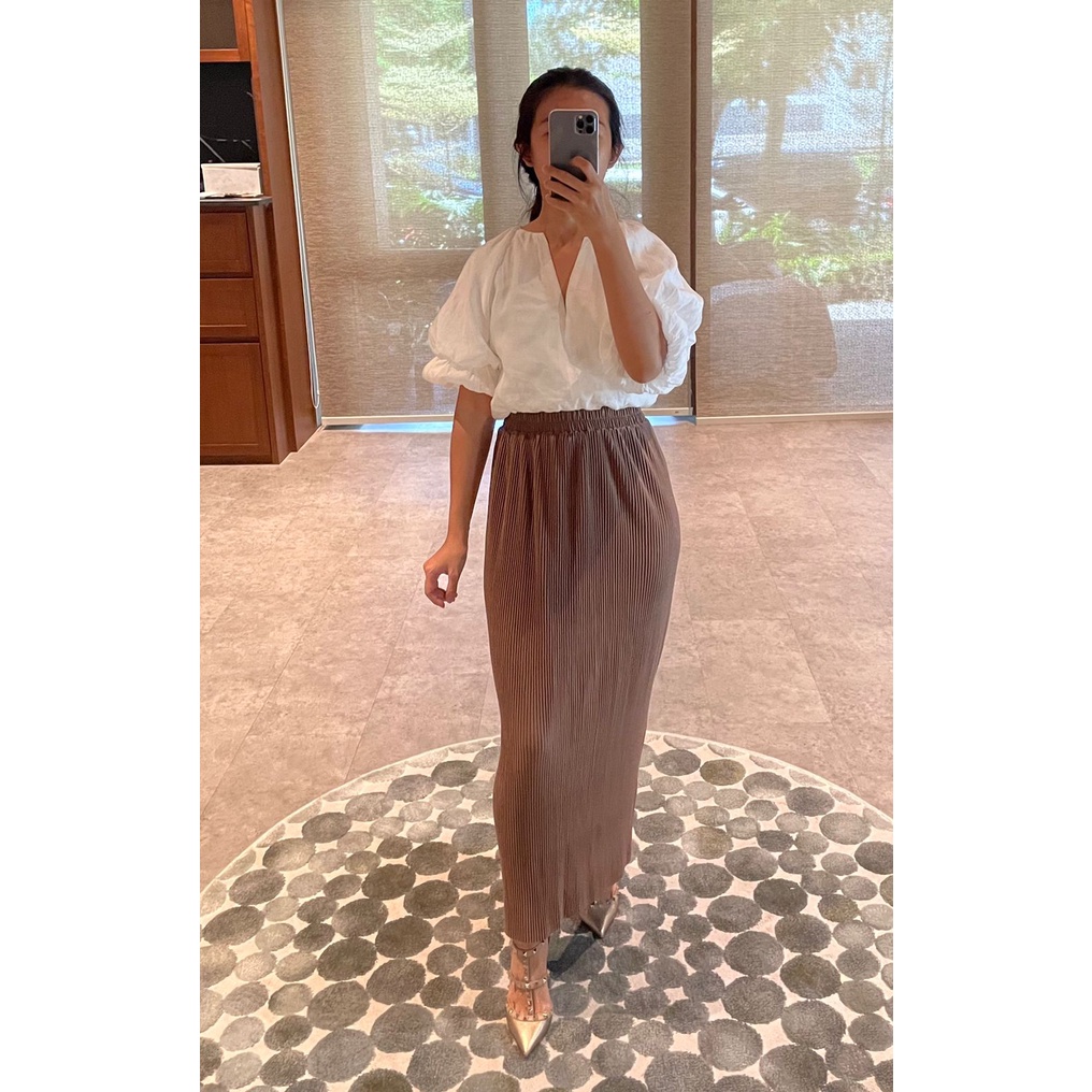 (08) MBL Rok Plisket Lidi / Span / Pleated Skirt Dewasa