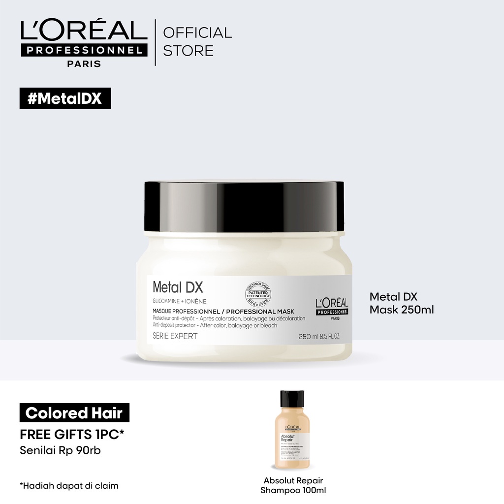 L'Oreal Professionnel Metal DX Hair Mask 250ml - Masker Rambut  ORI 100%