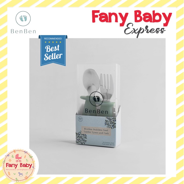 BENBEN STAINLESS TODDLER SPOON &amp; FORK