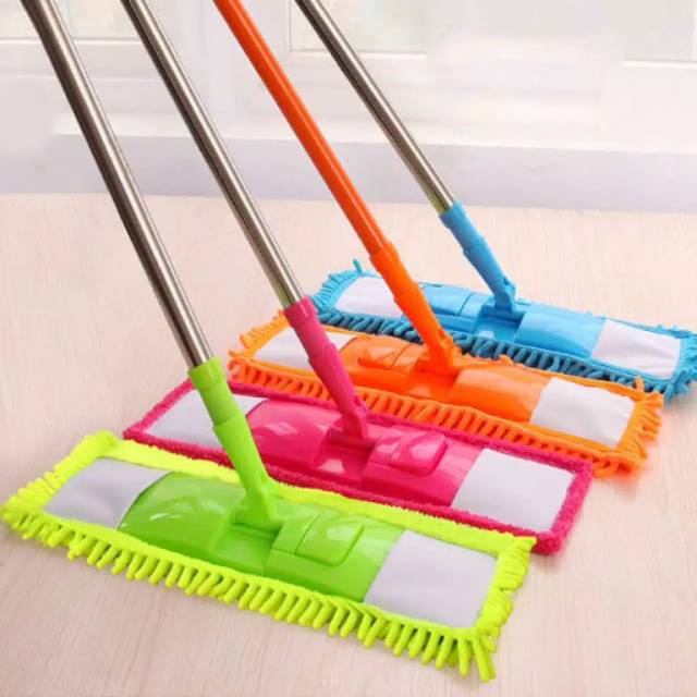 Jual Alat Sapu Pel Lantai Cendol Microfiber Magic Mop Fiber Clean