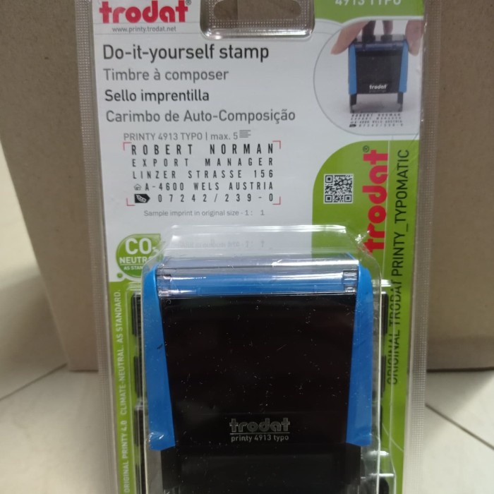 

Limited Stempel Trodat Typomatic 4913 Original Bagus