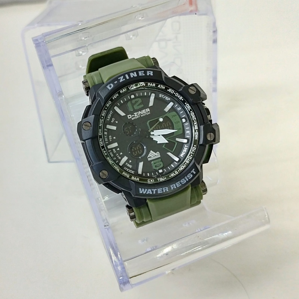 JAM TANGAN PRIA DZINER 8090 D-ZINER 8090 ORIGINAL ANTI AIR