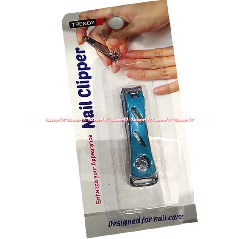 Trendy Nail Clipper Blue Gunting Kuku Warna Biru Trendi Nailclip Nailclipper