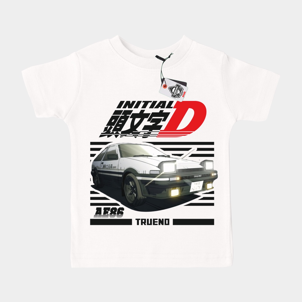 KARIMAKE Kaos Baju T Shirt Distro Anak Unisex Gambar Toyota AE86 INITIAL D V2