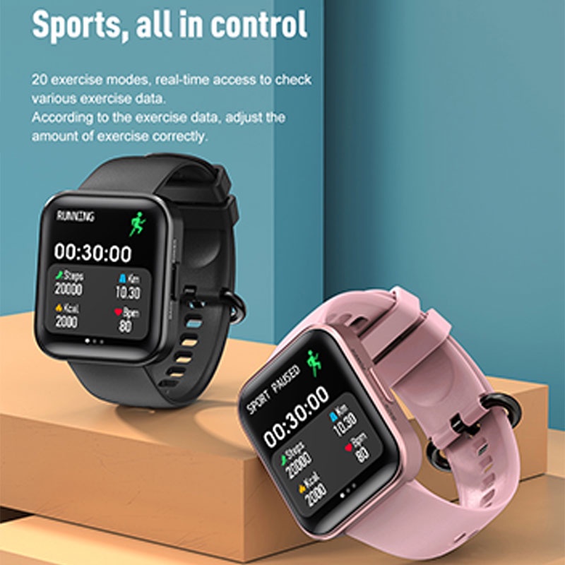 In stock✅ C17 Sport Smart Watch 1.71 inch Square Screen IP68 Waterproof Long Standby Dynamic Face Watches Heart Rate Blood Pressure Monitoring Fitness Tracker