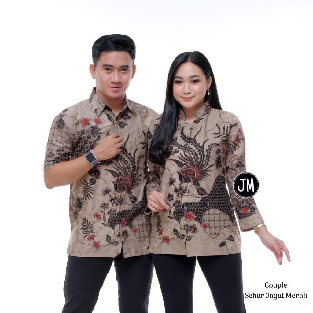 Batik Couple Modern Baju Batik Wanita Modern Atasan Batik Kerja Wanita Blouse Batik M L XL XXL Seragam Batik Kantor Batik Alina