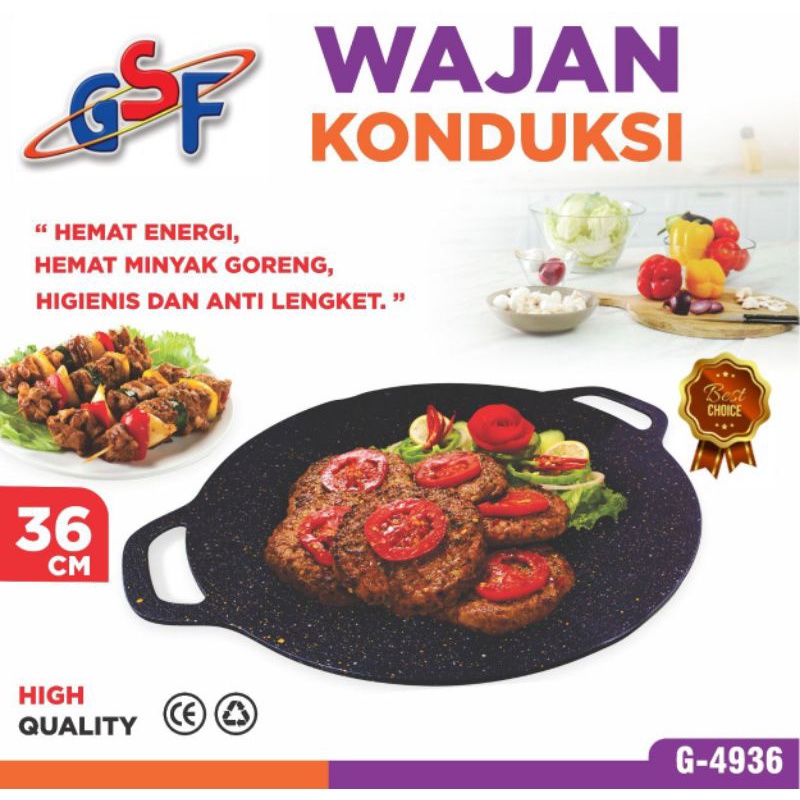 wajan konduksi gsf 36cm G4936 wajan konduksi serbaguna