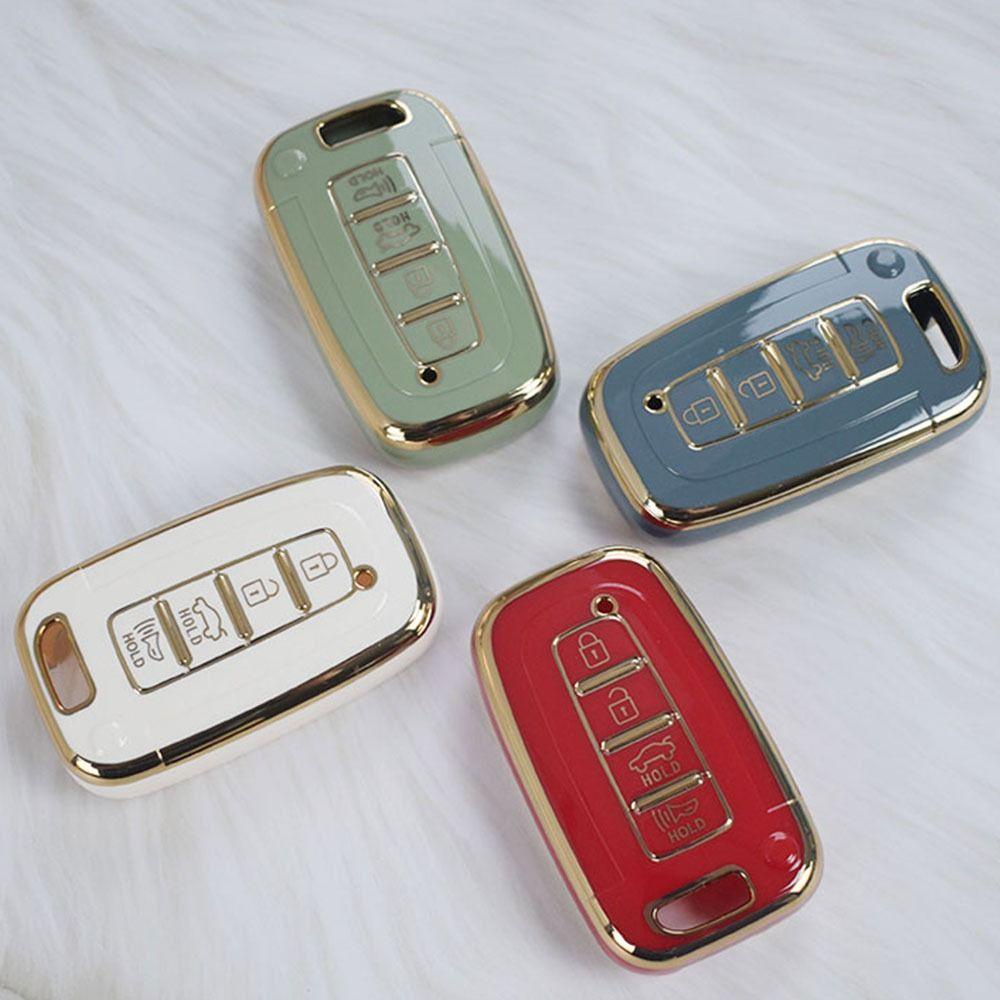 POPULAR Remote Key Case New Aksesoris Mobil Skin Key Fob Cover Untuk Hyundai