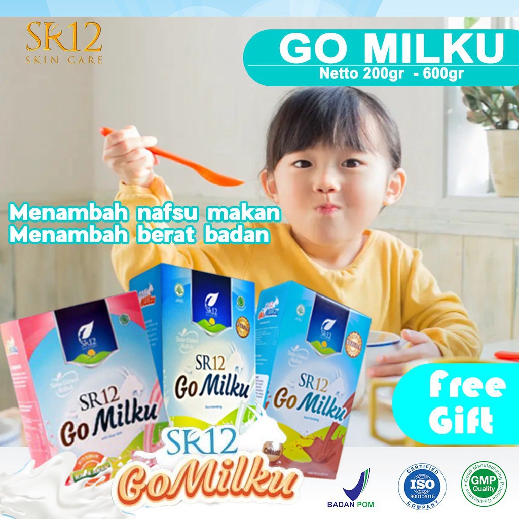 

Go milku Sr12 Susu kambing etawa Menambah nafsu makan Menaikan berat badan 200gr Bpom