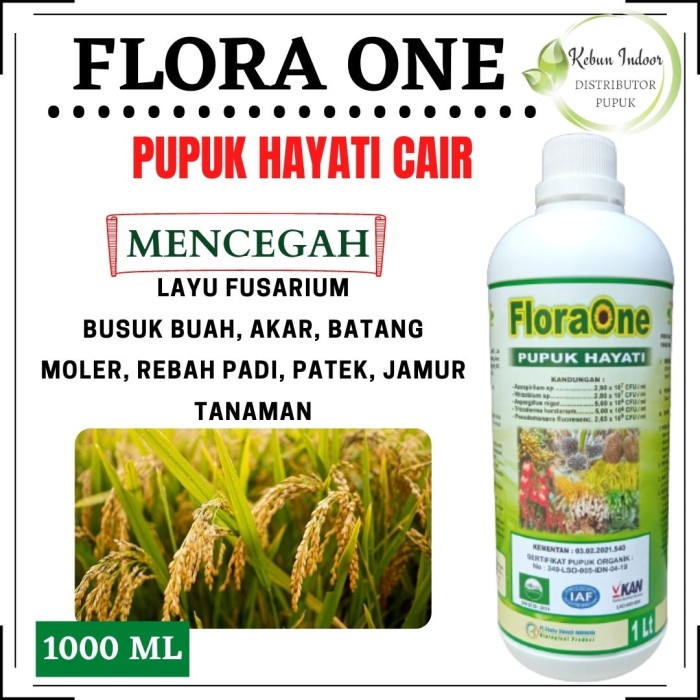 Code ID Pupuk Organik Terbaik Untuk Padi, FLORAONE Pupuk Hayati Padi Cair ,t=