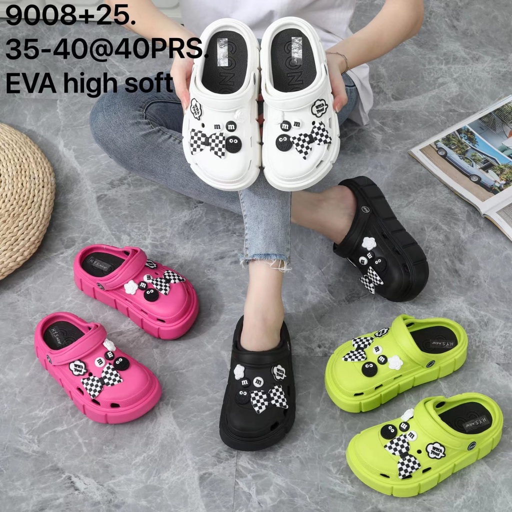 Sandal Baim / Sandal Jelly Fuji  3D Toy Story Jibbitz / Sandal wanita classic Bae Clog platform 9008+25 / 9008-5