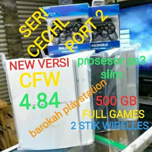 [Game/Console] Ps 3 Fat Cfw Seri Cechl Hdd 500 Gb Full Game Ps3 Sony Versi Terbaru