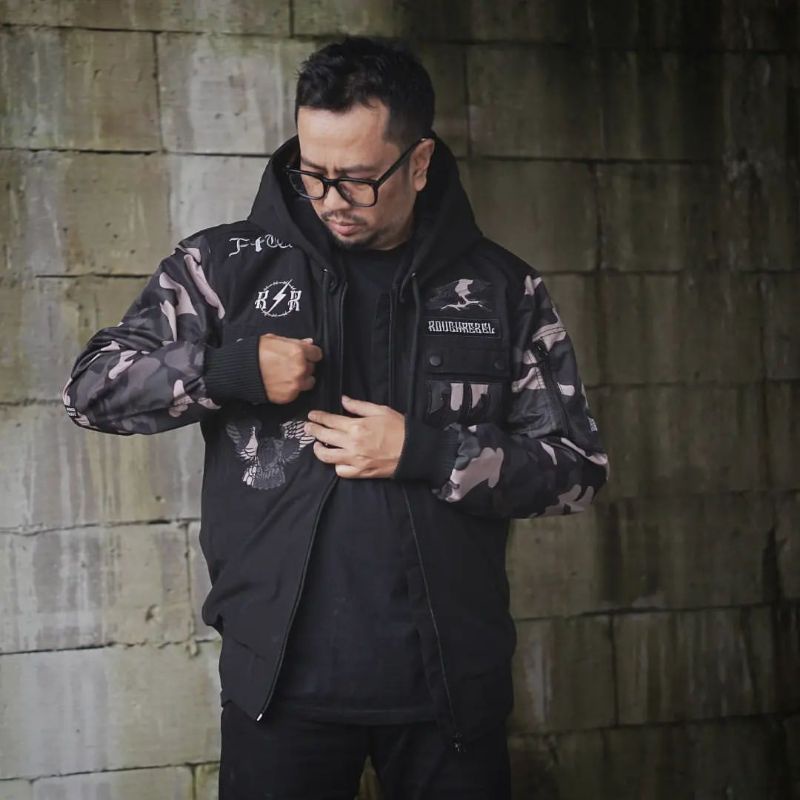 Bomber Jacket "Ink&Speed" - ROUGHREBEL OFFICIAL STORE