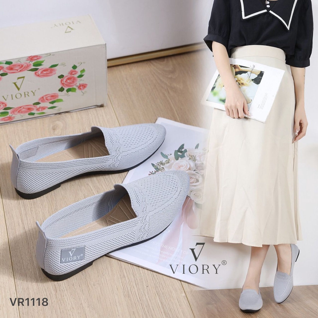 VIORY Sepatu Wanita Flykint Flat Shoes #VR1118 ORIGINAL