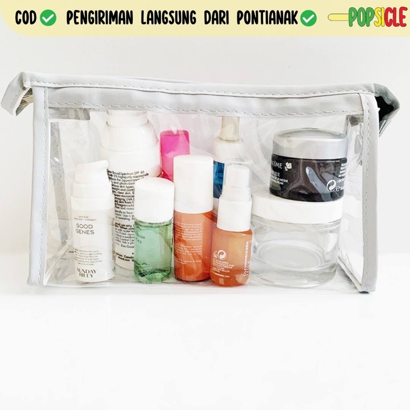 

Transparant Tempat Flashee Pensil Abu-abu Transparan Multifungsi Tempat Pensil Alat Tulis Simple Serbaguna Kotak Pensil Korea