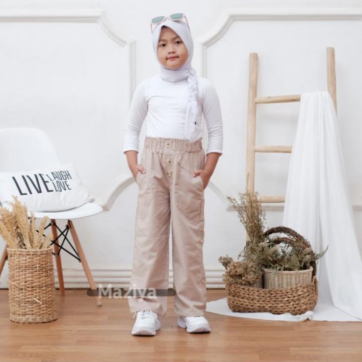 Celana Anak Perempuan Celana Kulot Anak Perempuan / Kulot Linen Anak / Celana Kulot Linen Anak ◦ MUL