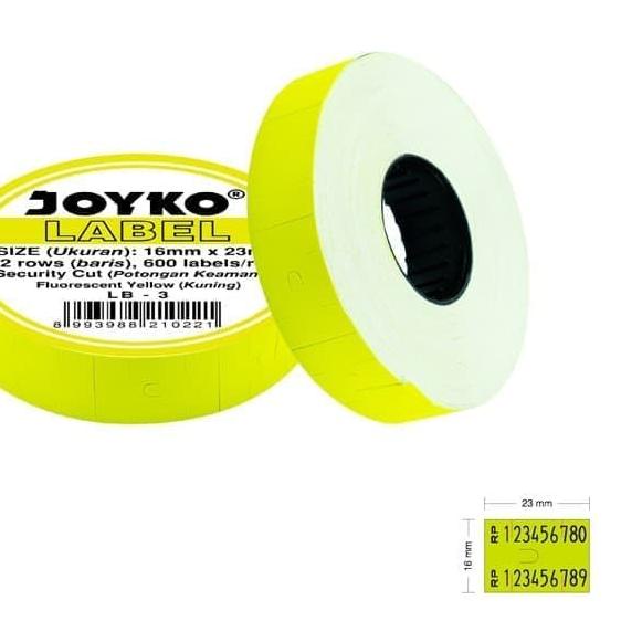 

limited STOCK!KERTAS LABEL HARGA JOYKO 2 BARIS UNTUK MESIN LABEL MX6600A/N|KD9