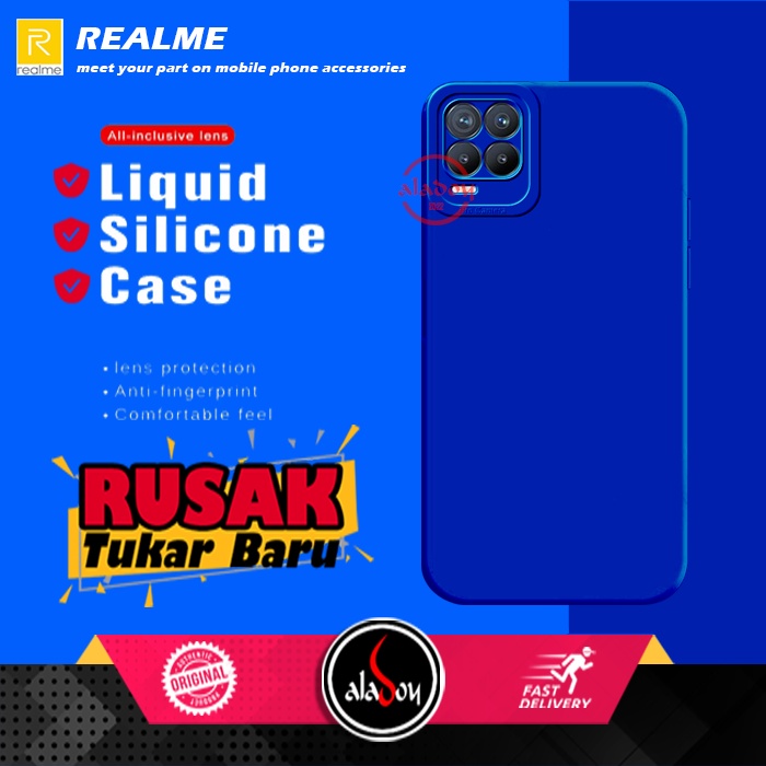 Soft Case REALME Case Liquid Silicone Pro Camera Premium Casing