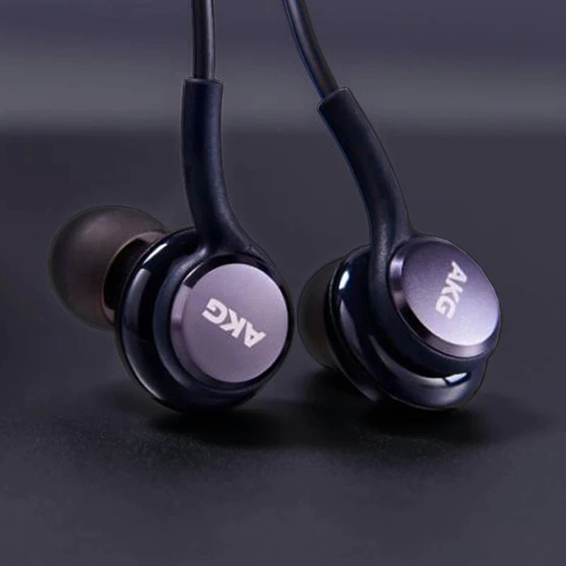 【HF042】(Plastik) Headset Samsung HF AKG S20 Ultra S21+ Note 10 S20Lite Audio Music Jack 3.5Mm Super Bass（ABU/HITAM）