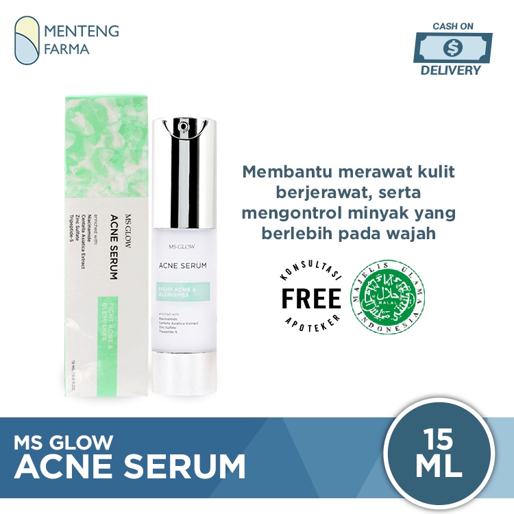 Ms Glow Acne Serum 15 mL - Membantu Merawat Kulit Berjerawat