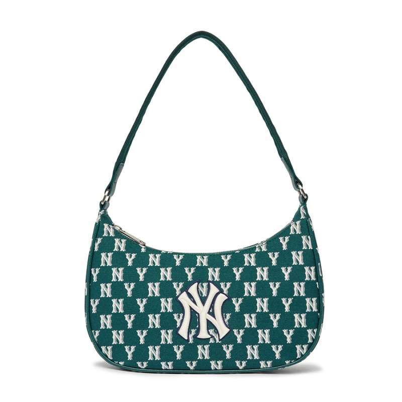 MLB NY Yankees Monogram New Hobo bag Emerald 100% Original