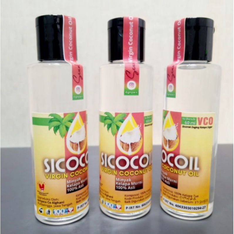 

Virgin Coconut Oil - VCO 60 ML / MINYAK KELAPA MURNI 100% / COCONUT OIL