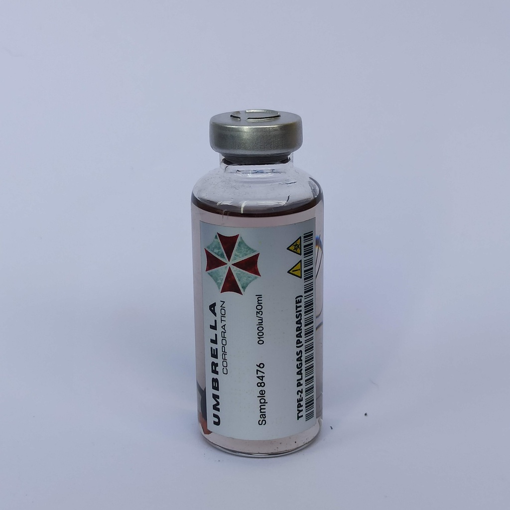 ELACE Fiala Virus Per Cosplay Resident Evil - Tipo A (Liquido Colorato) - Ht 85 Mm - Replica In Vetro Con Etichetta - Oggetto Da Collezione Fan Art - 3