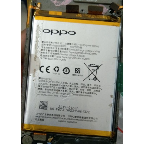 Baterai Oppo A5S Ori Copotan