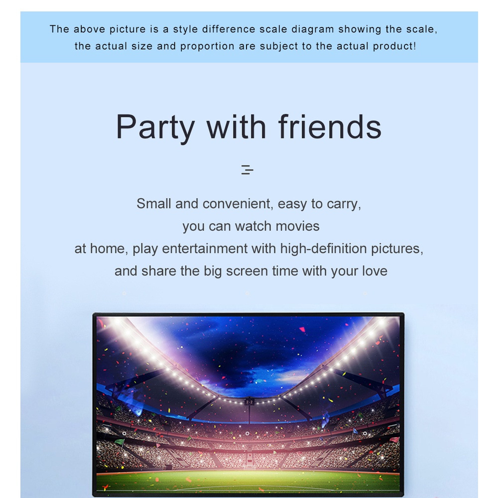 M96 Layar Proyektor 100 Inch Screen Curtain Abu Abu 2.2m*1.2m Projector Anti Light Curtain-4