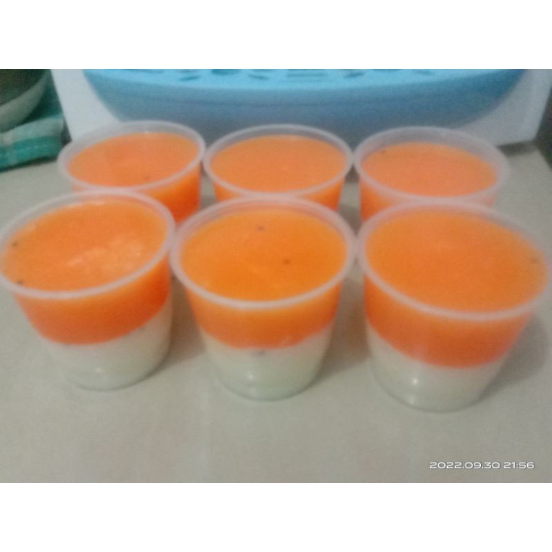 

pudding vanilla manggo