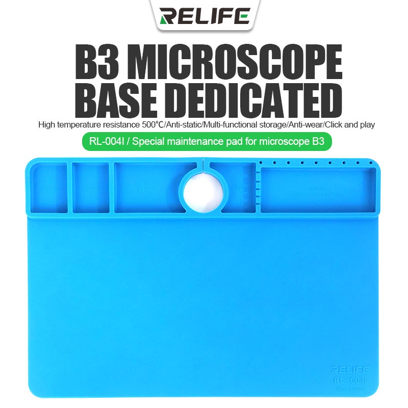 KARPET MIKROSKOP RL-004I B3 / SERVICE PAD MIKROSKOP RELIFE RL-004I B3 ANTI PANAS / KARPET SERVIS MICROSCOPE / ALAT SERVIS SERVICE HP
