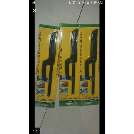 gergaji mini hacksaw sellery-gergaji besi dan gagang sellery