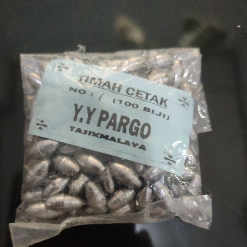 timah pancing no 1 model melinjo timah cetak