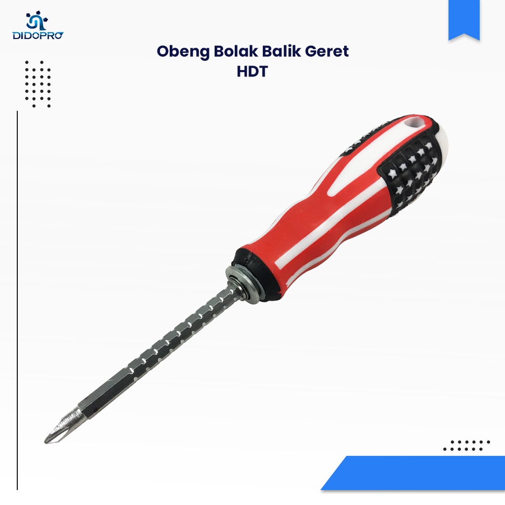obeng bolak balik bendera USA 4&quot; / obeng 2 way 4&quot;