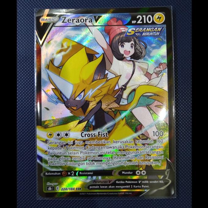 Zeraora V Csr - Kartu Pokemon Tcg Indo Terbaru