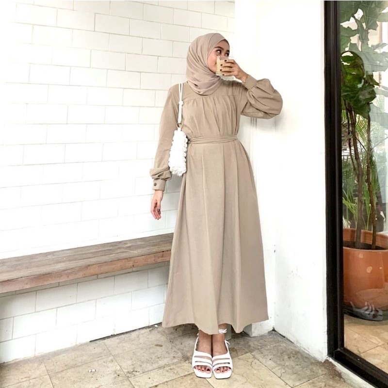 ALUNA DRESS POLOS WANITA MIDI DRESS