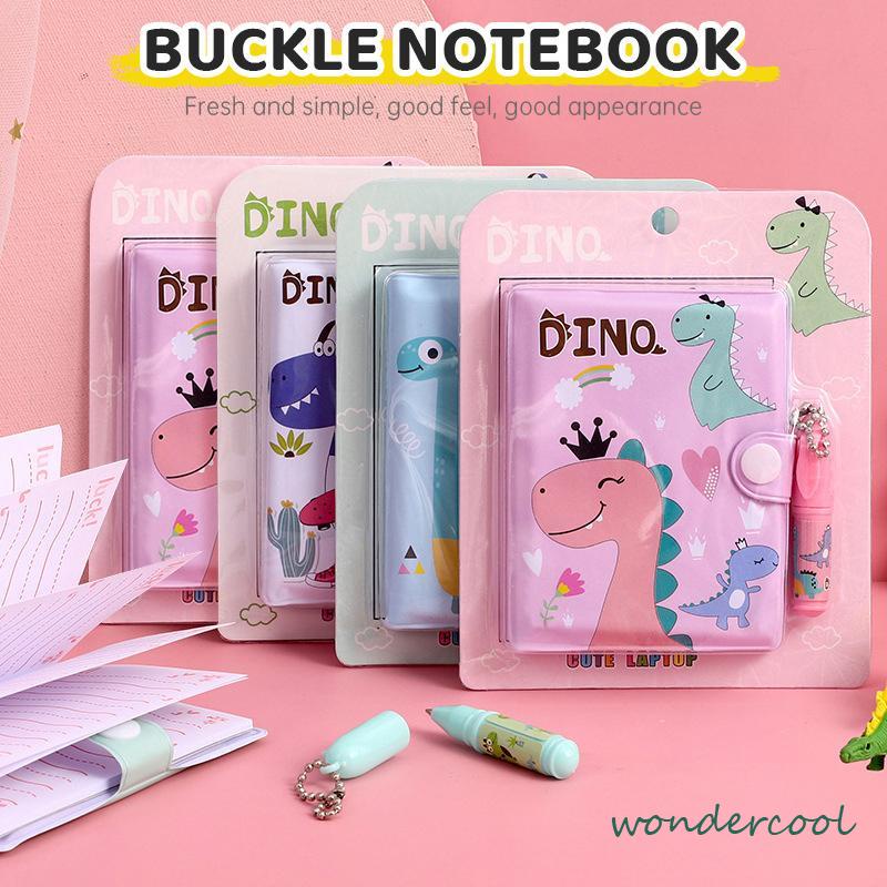 Kartun Kreatif  Notebook Portabel Mini  Dengan Set Bolpoin-Won