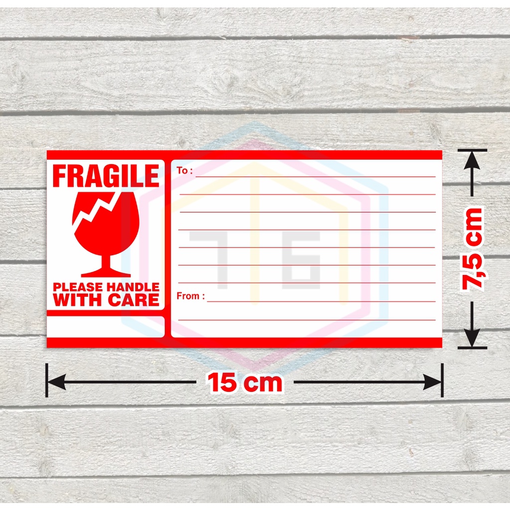 

Label Sticker Pengiriman Fragile Stiker Online Shop 15x7,5 cm. (1 pack Isi 50 pcs)