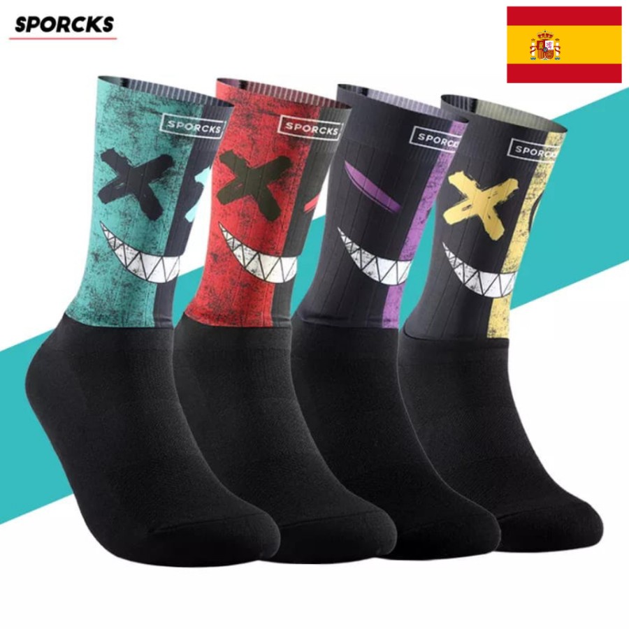 SPORCKS DEMON COMPRESSION SOCKS KAOS KAKI SEPEDA LARI TRIATHLON RUN