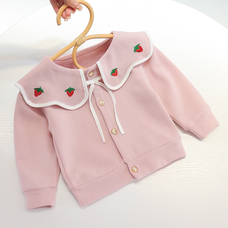 CHUBBI 11 Sweater/Cardigan Anak Bayi Perempuan Rajutan Strawbery