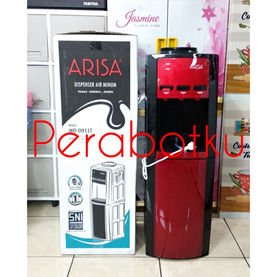 Dispenser Tinggi Arisa 3 Kran WD-0911T / Dispenser Air Dingin Panas