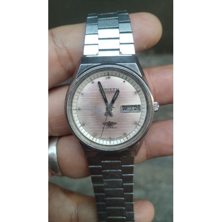 jam tangan citizen 7 otomatis dial aging second bekas originaI