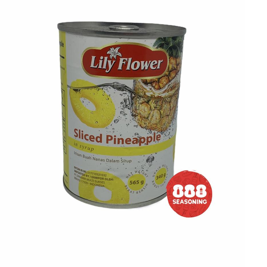 

✨BIG SALE✨ LILY FLOWERS SLICED PINEAPPLES (Buah Nanas Kaleng) 565g buruan