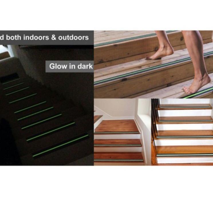 Super Produsen Lakban Anti Slip Tangga Glow In The Dark Stiker Fosfor - Anti Licin Lantai Fosfor 5 cm x 5 meter