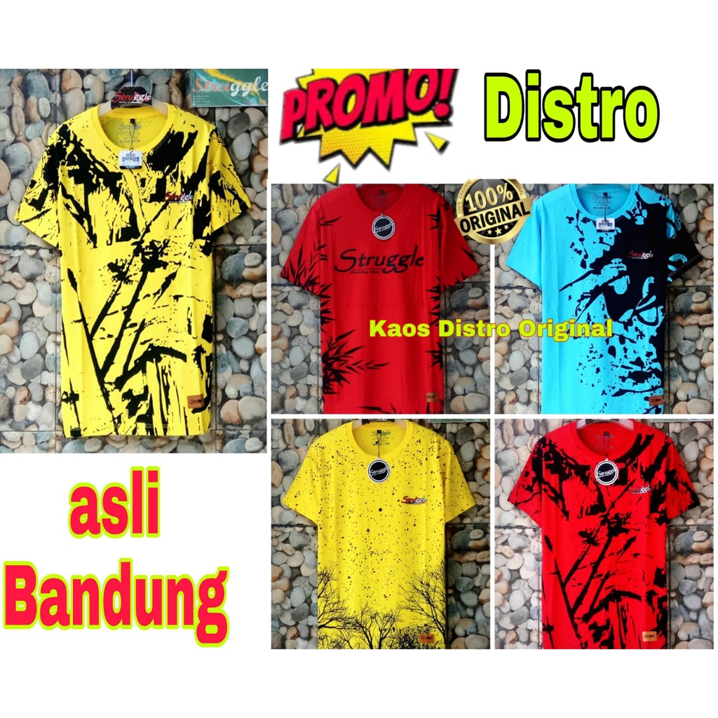 kaos pria distro original 100% premium struggle limited edition terbaru 2022