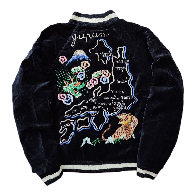 Sukajan Japan Maps Velvet Second