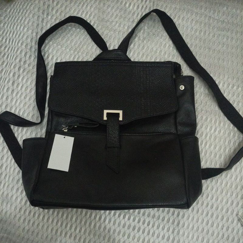 SH 011 Tas ransel backpack  kulit croco brand G & B wanita