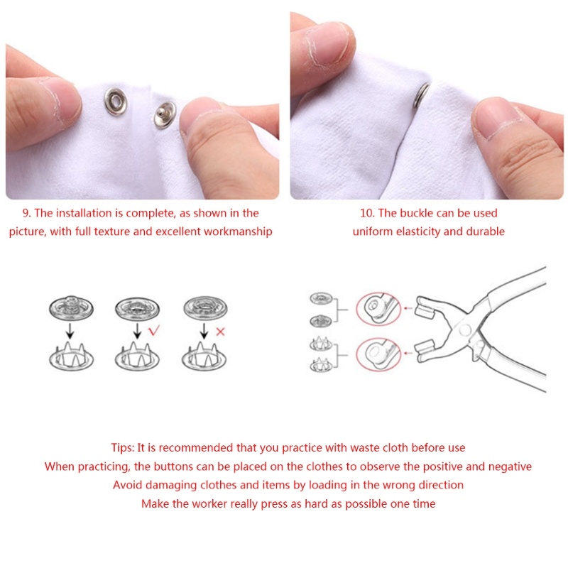 Set Tang Lubang Eyelet Grommet Untuk Kerajinan Tangan DIY